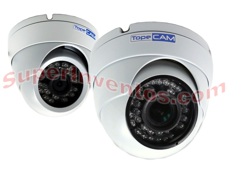 Cambio de cámara TVI domo de lente varifocal motorizada en color blanca