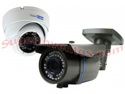 Cambio de cámara domo a varifocal 6-22 mm con infrarrojos 60m
