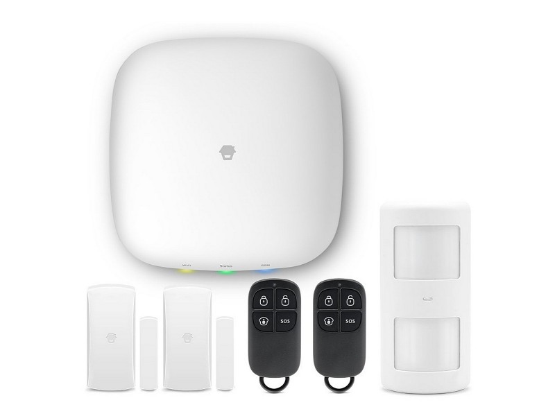 Kit básico consola de alarma Aurora H4 Plus con doble vía de comunicación Wi-Fi y GSM
