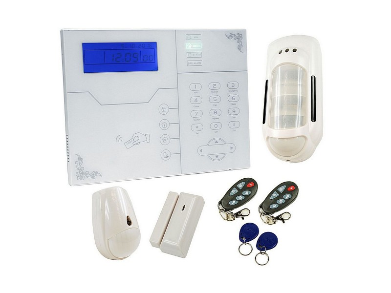 Kit de alarma sin cuotas que incluye detector de movimiento con infrarrojos apto para intemperie
