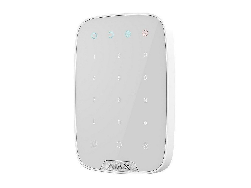 Teclado táctil para actuar sobre el sistema de alarma AJAX. Con zona RFID para TAG y tarjetas sin contacto
