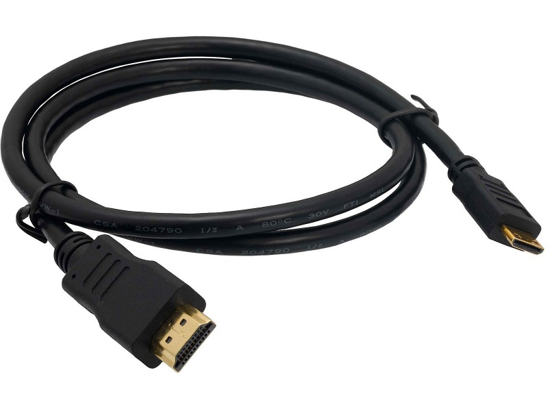 Cable con conectores HDMI de 2 metros de longitud para conectar dispositivos de alta definición en monitor