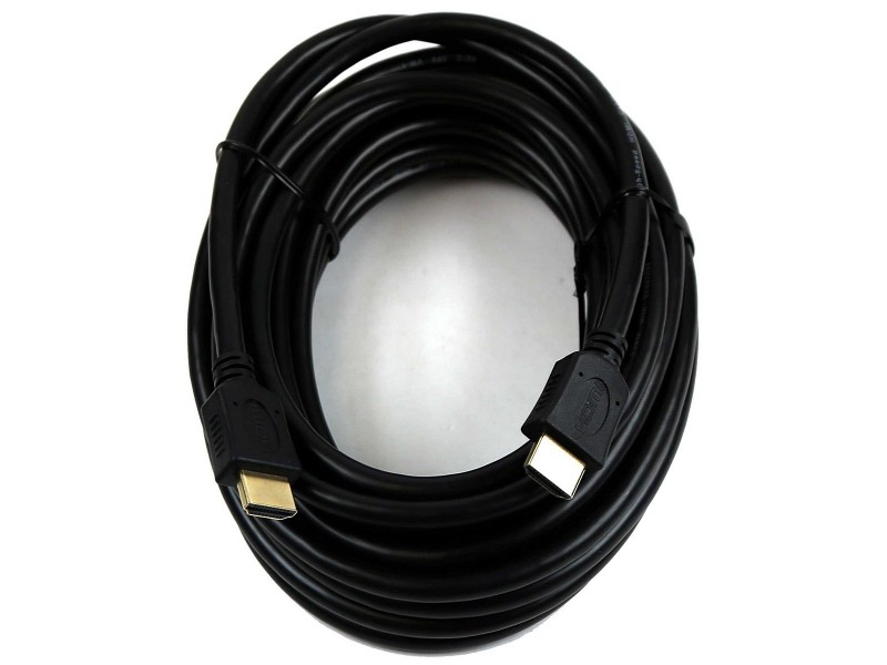 Cable HDMI de 10 metros de longitud con contactos dorados para garantizar la mejor calidad de imagen
