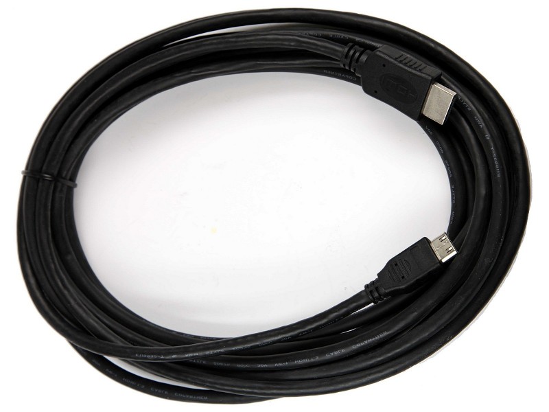 Cable de 5 metros de longitud con conectores HDMI - HDMI mini