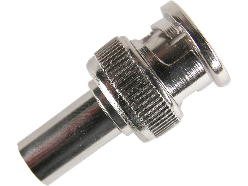 Conector BNC de tipo crimpar para ser usado con cable de video tipo Mini RG59
