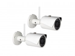 pack de 2 cámaras de vigilancia wifi para exterior con grabación en tarjeta interna Dahua