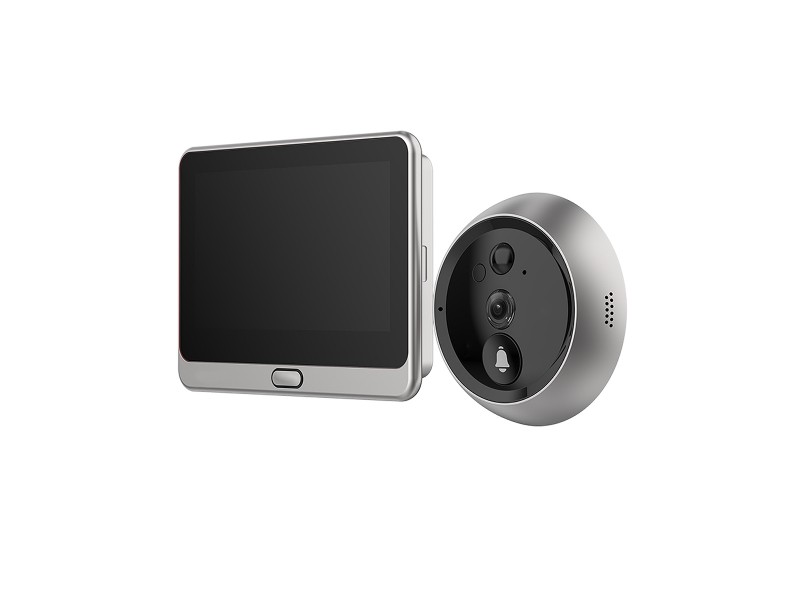 Sistema de videoportero con mirilla + monitor fácil de usar