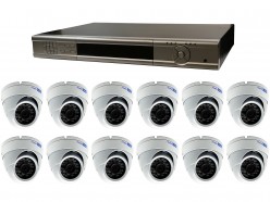 Kit de videovigilancia TVI Full HD 12 cámaras, ampliable