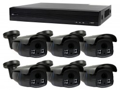 Kit de videovigilancia 5 Megapíxeles 6 cámaras varifocales de exterior