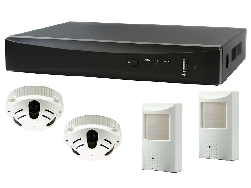 Kit de videovigilancia espía Full HD con 4 cámaras