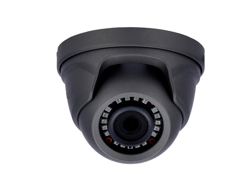 cámara de seguridad gris domo exterior  cctv