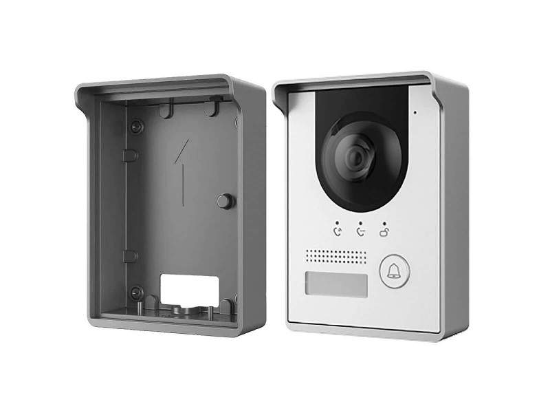 Cámara instalada en soporte de superficie con visera VTM05R