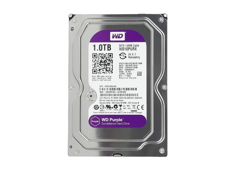 disco de almacenamiento 1TB Purple, especial para videovigilancia