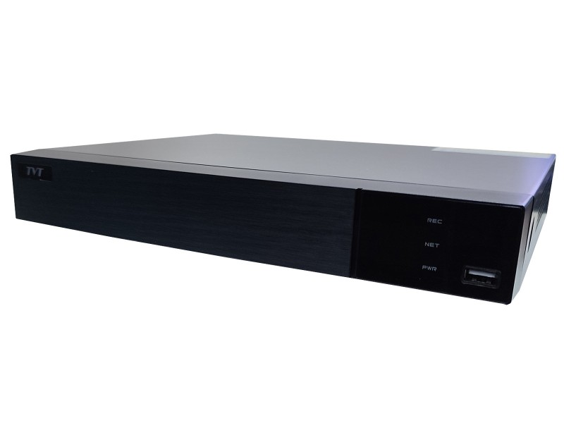 grabador dvr marca TVT modelo TD-2704NS-HP-H (S132178), vista frontal