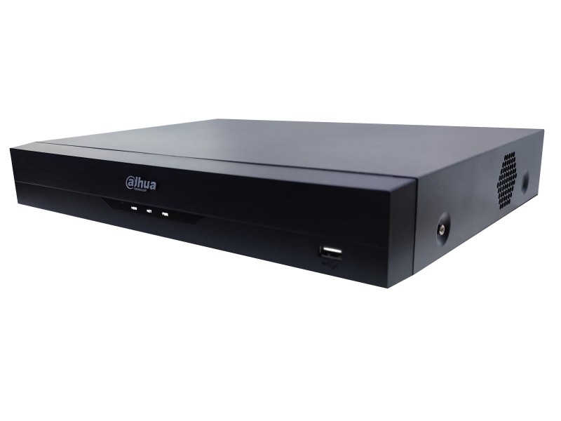 Grabador Dahua 4K, admite hasta 8 canales por BNC + 8 IP adicionales, 8 micrófonos y entradas de alarma