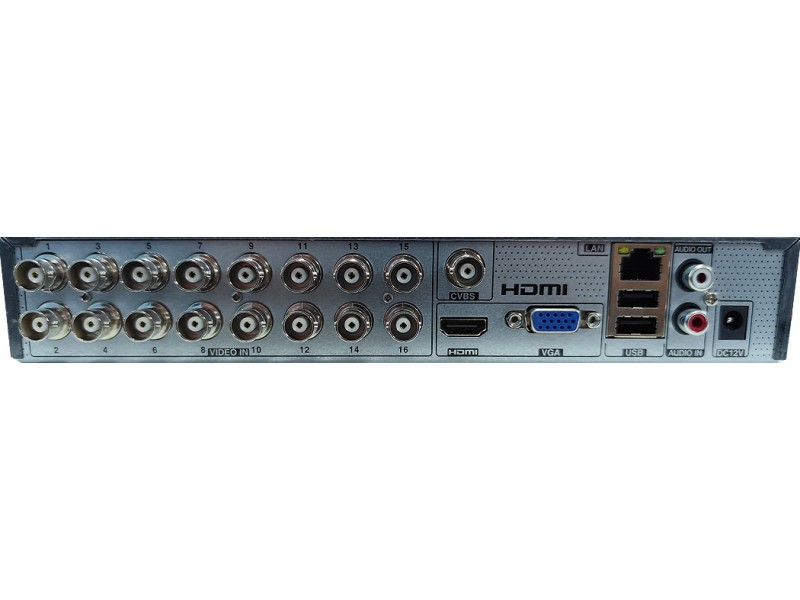 conexiones traseras del videograbador dvr TD-2116NS-HL-H