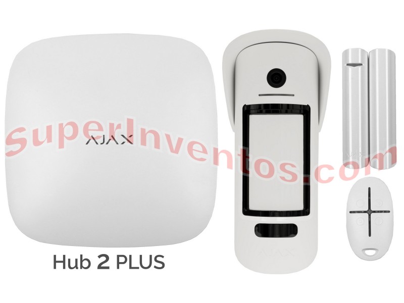 Kit Ajax System Hub 2 Plus seguridad exterior con cámara integrada