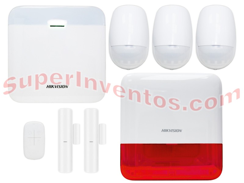 Kit de alarma Hikvision AX-Pro 64 seguridad completa