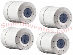 Pack de 4 termostatos inteligentes para radiadores Z-Wave