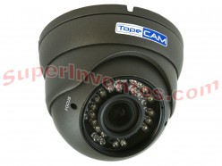 Cámara domo Full HD 1080p lente varifocal 2,8-12 mm en color gris