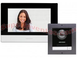 Kit videoportero IP con monitor y app móvil Hikvision
