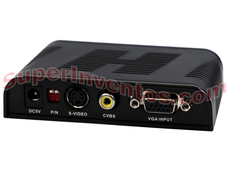 Convertidor de vídeo de VGA a S-Video, CVBS y VGA