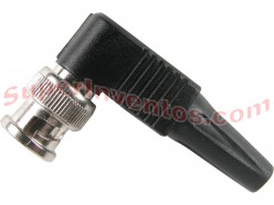 Conector BNC RG59 tornillo 90º