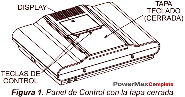 Detalle de la consola central PowerMax Complete.