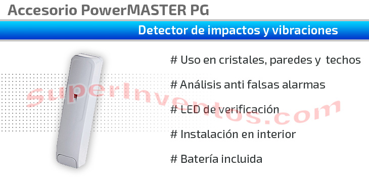 Detector de impactos y vibraciones PowerMASTER SD 304 PG2