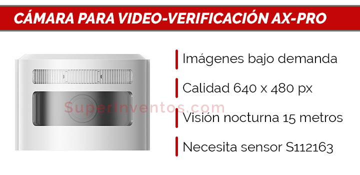 Hikvision AXPro cámara DS-PDCM15PF-IR para video-verificación de alarmas.