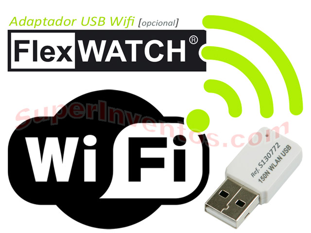 Generador traje aliviar ADAPTADOR USB WIFI PARA CAMARAS IP FLEXWATCH