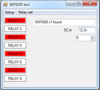 Programa de prueba de la placa WIFI008