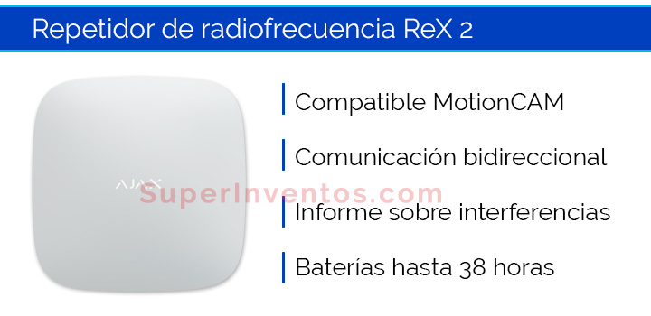 Ajax reX 2 amplía el rango de distancia entre las centrales Ajax y los detectores inalámbricos